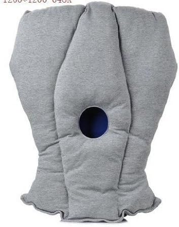 Magical Portable Ostrich Traveling Siesta Super Soft Pillow Flexible Fabric Neck Support Pillow - Light Grey