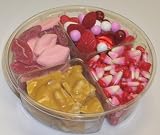 Scott's Cakes 4-Pack Cupid Corn, Smoochie Lips, Deluxe Valentine Mix, & Peanut Brittle