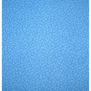 Fitted Bassinet Sheet - Blue Floral Vine Woven - Made In USA