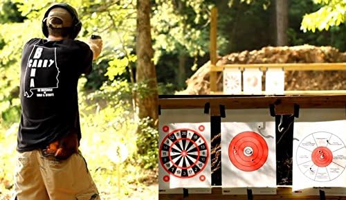 25 Super Visible 8" Bulls-Eye by EZ2C Targets (25 Pack)