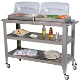 Broil King WBC-5RT Grand Size Buffet Carts with Roll-Top Lids