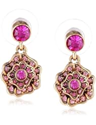 Betsey Johnson "Imperial Princess" Flower Drop Earrings