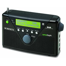 Roberts Unologic DAB/FM RDS Digital Radio with Built-in Battery Charger - Black
