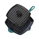 Le Creuset Enameled Cast-Iron Panini Press and Skillet Grill Set, Caribbean