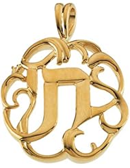 14K Yellow Gold Chai Pendant -- LIFETIME WARRANTY