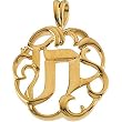 14K Yellow Gold Chai Pendant