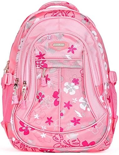 Vanskaps Girl's Classic Sports Hawaiian Floral Children's Backpack, Pink