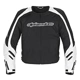 Alpinestars Exile Men's Textile Street Racing Motorcycle Jacket - Color: Black, Size: 3X-Large