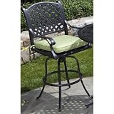 Alfresco Home Long Cove Swivel Bar Chair w/ Optional Cushion