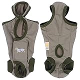 犬の服full of vigor 犬用術後服エリザベスウエア 小型犬用 男の子用 カラー 11 カーキ サイズ NS フルオブビガー