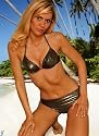 Push-up-Bikini schwarz gold Damen-Bikini Gold