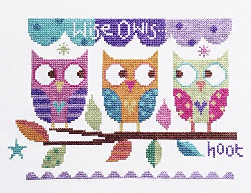 The Stitching Shed Three Owls Cross Stitch Kit by The Stitching Shed