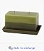 Two Tone Greenery Scented Candle and Holder Set