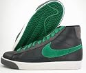 Nike Blazer Mid Mens Shoes Black Pine Green