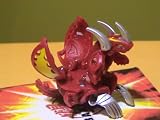 Bakugan Red Pyrus Lumino Dragonoid 900G (Loose) B3 Size