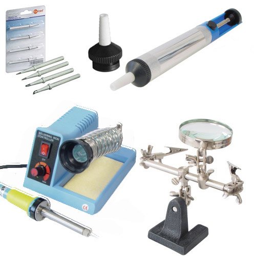 Produkt-Bild: L&ouml;tstation ZD99 mit 4 versch. L&ouml;tspitzen L&ouml;tzinn 3. Hand Entl&ouml;tpumpe Entl&ouml;tpumpenspitze