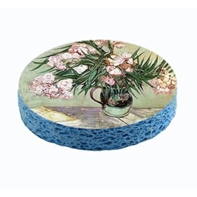  Fine Art Vincent Van Gogh Oleanders and Books Unique Kitchen Sponge
