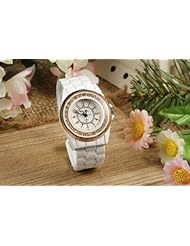 Youyoupifa Gold Face With Crystal Decoration Fashion Ladies Bracelet Wrist Watch