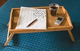 Lipper International Bamboo Bed Tray with Folding Legs, Brown