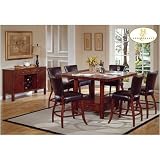 Home Elegance 721-40 Deep Brown Cherry Side Board