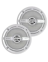 Car Audio or Theater: Sony XSMP1611 6.5-Inch Dual Cone Marine Speakers (White) - Sony