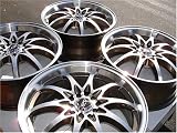 17 ADR J-DRIVE BRONZE WITH POLISH LIP WHEELS, A SET OF 4 WHEELS