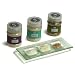 Gourmet Food : Trio of French Sea Salts: Fleur de Sel de Guerande, Chardonnay Oak Smoked, Sel Gris de Guerande with Glass Serving Dish - 3 x 8 oz.