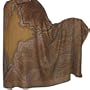 Shawls or Wraps Antique Design Paisley in Wool Fabric from Kashmir in India