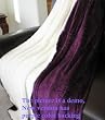 Super Soft Faux FUR / Micro Fiber Blanket / Bedspread / Throw - Purple