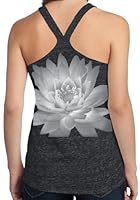 Yoga Clothing For You Ladies Lotus Flower T-back Tank Top