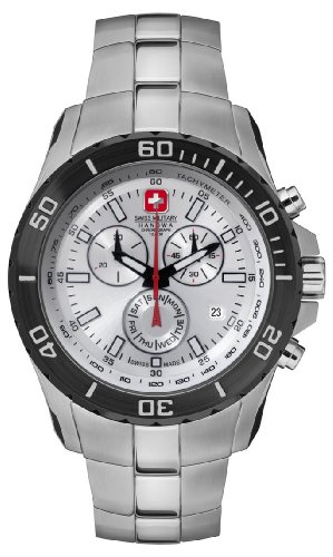 Swiss Military Herren-Armbanduhr XL Chronograph Edelstahl 06-5148.04.001