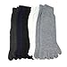 SDBING 5 Pairs Men Unisex Five Fingers Separate Toe Socks, Assorted Colors