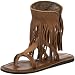 Koolaburra Women's Venus Fringe Dip-Dyed Ankle-Wrap Sandal