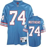 Bruce Matthews Houston Oilers Blue NFL Premier Throwback Jersey