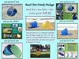 Self expanded outdoor beach tent fun package