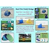 Self expanded outdoor beach tent fun package