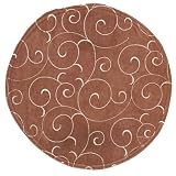 Chocolate Brown Suede Charger-Center Round Placemat