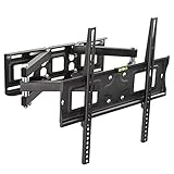 TecTake TV Wandhalterung für Flachbildschirme neigbar schwenkbar max VESA 400x400 bis 70kg Plasma LCD LED 66cm (26 Zoll) - 138cm (55 Zoll) Wandabstand 8-52cm