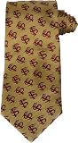 Florida State Tie Florida State University Gold Necktie with FS Logo
