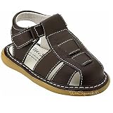 Wee Squeak Baby Toddler Little Boys Brown Fisherman Sandals Shoes 3-12
