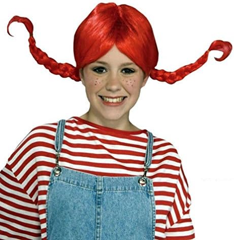Popcandy Forum Red Braided Pigtail Costume Wig