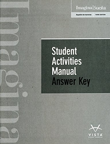 imagina 3rd student activities manual answer key