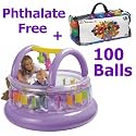 Intex Phthalate Free (NP Version) Soft-Sided My First Gym w/ Pack of 100 3-1/8" Soft Fun Balls