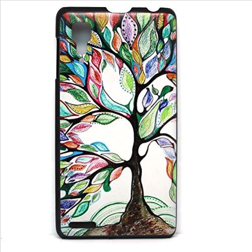 WeaPower(TM) For Lenovo p780 cover original Natural Beautiful Oil Tree Design Durable Painted Hard Protective Plastic Phone Case For Lenovo P780