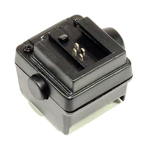 SC-5 Hot Shoe Adapter to Standard Flash Shoe with PC Connection for Sony Alpha Konica Minolta Digital SLR Camera