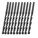 uxcell ツイストドリルビット　ドリル刃　HSS製ブラック　ハードウェアツール　3.5mmドリルツール　真新しい　10個入り