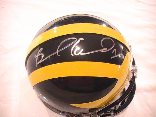 BRAYLON EDWARDS SIGNED AUTOGRAPHED MINI HELMET MICHIGAN WOLVERINES COA + HOLOGRAM