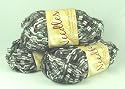 Ribbon Knitting Yarn 50gm 10balls/Pk - Black/Grey/Silver