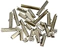 Assorted Sizes of Ribbon Clamp End Crimps - Silver