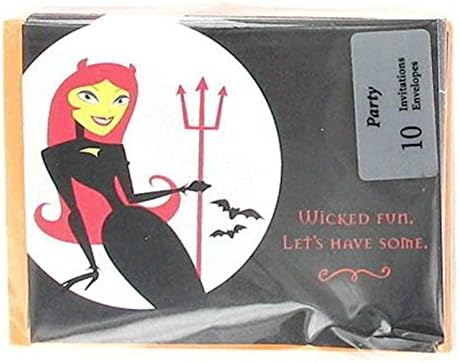 Halloween Holiday Spooky Greeting Cards Assortment with Envelopes and Hallmark Bonus Scary Witch Party Invitations